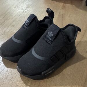 Adidas Kids Black Slip-On Sneakers